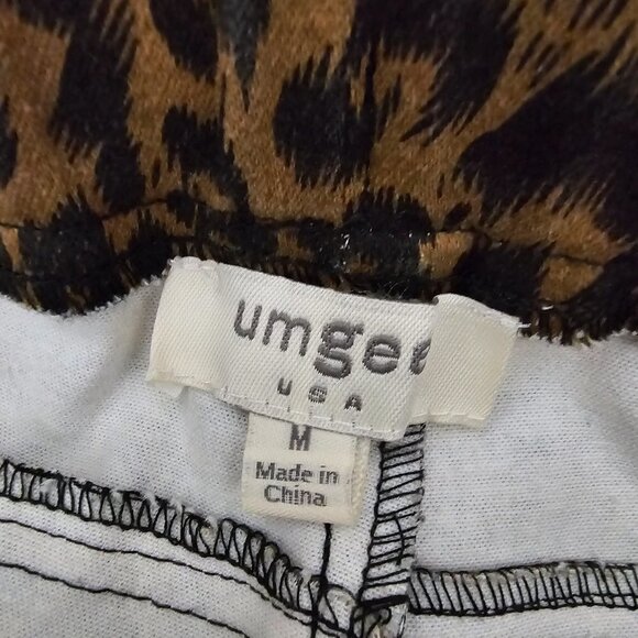 💥213 Umgee Animal Print Moto Pull On Jegging Pants - Picture 2 of 8